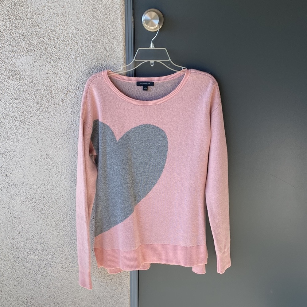 Ann Taylor Heart Sweater